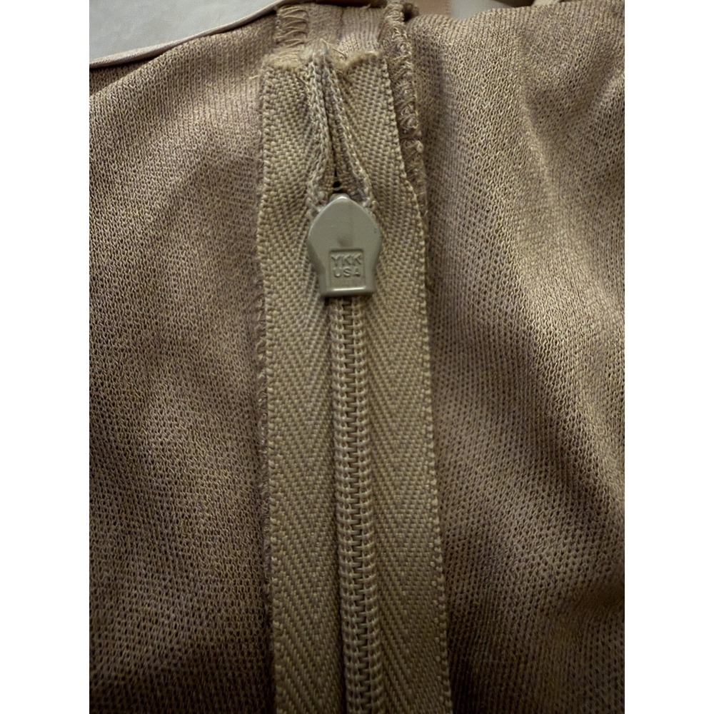 Vtg Heidi Weisel Silk Mini Slip Dress Champagne USA 90s Y2K Minimalist Luxury - Picture 7 of 16